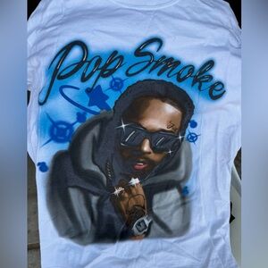 Pop smoke graphic tee.